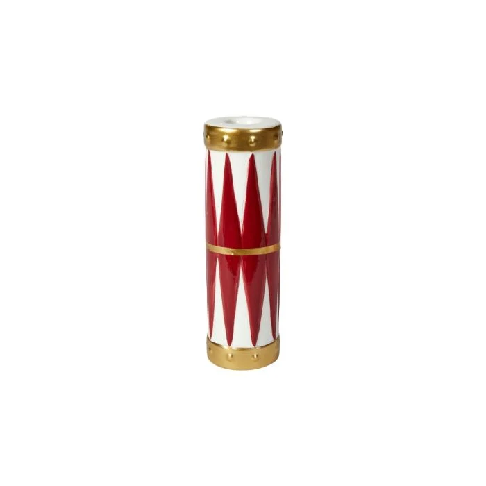 Trumma ljusstake och vas i ett 16 cm hög