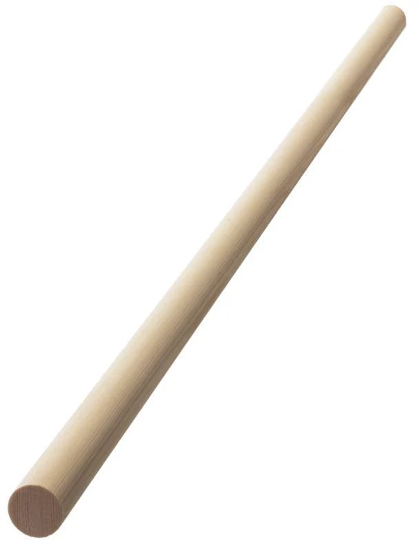 Rundstav furu - 25 x 1150 mm