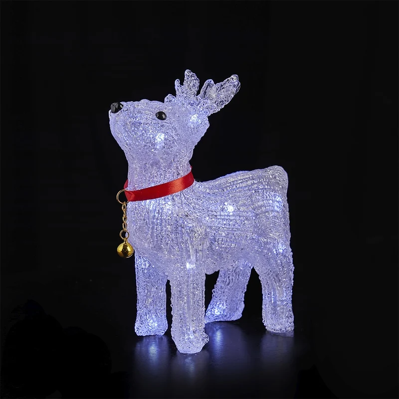 Ren Akryl - höjd 22 cm med LED-belysning