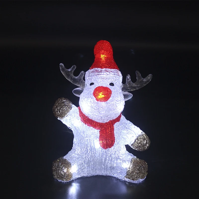 Ren Akryl - höjd 20 cm med LED-belysning