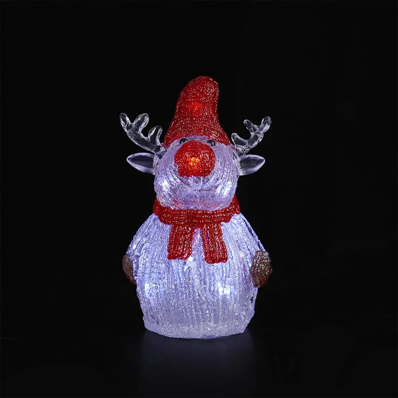 Ren Akryl - höjd 21 cm med LED-belysning