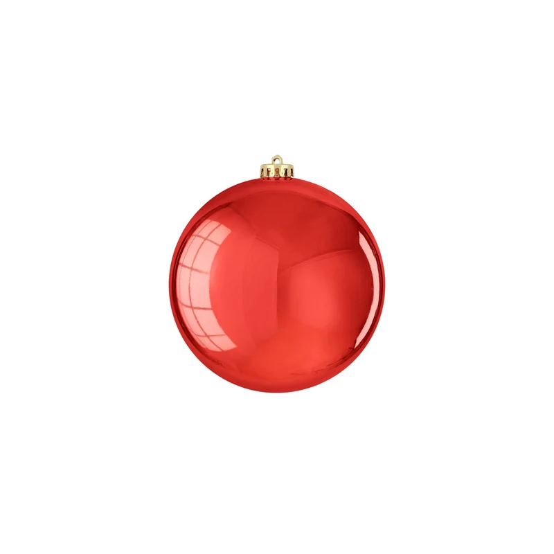 Stor julgranskula blank röd 12 cm i dia