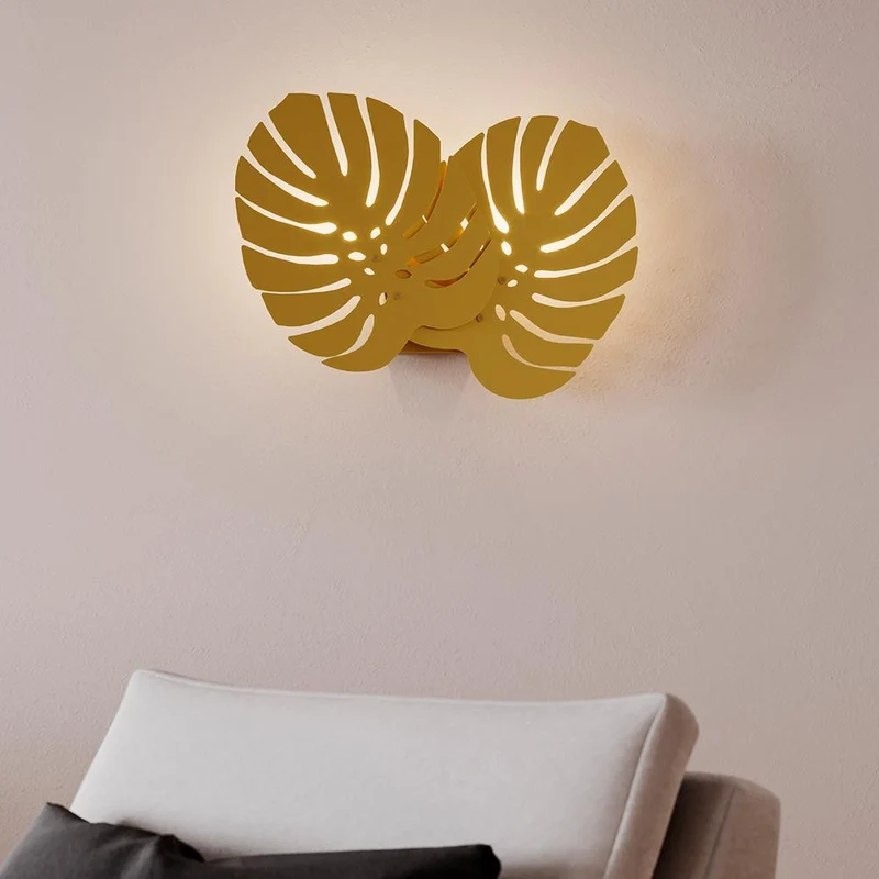 Wandlampe Costa Rica Messing