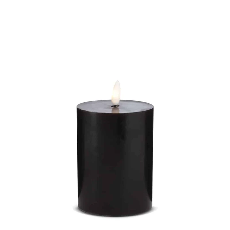 LED-ljus – 1 styck – ø7,5 x 12,5 cm – m/3D-låga – (flera färger)
