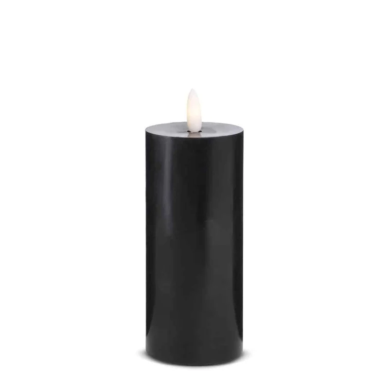 LED-ljus -1 st. - ø5 x 15 cm - m/3D låga - (flera färger)