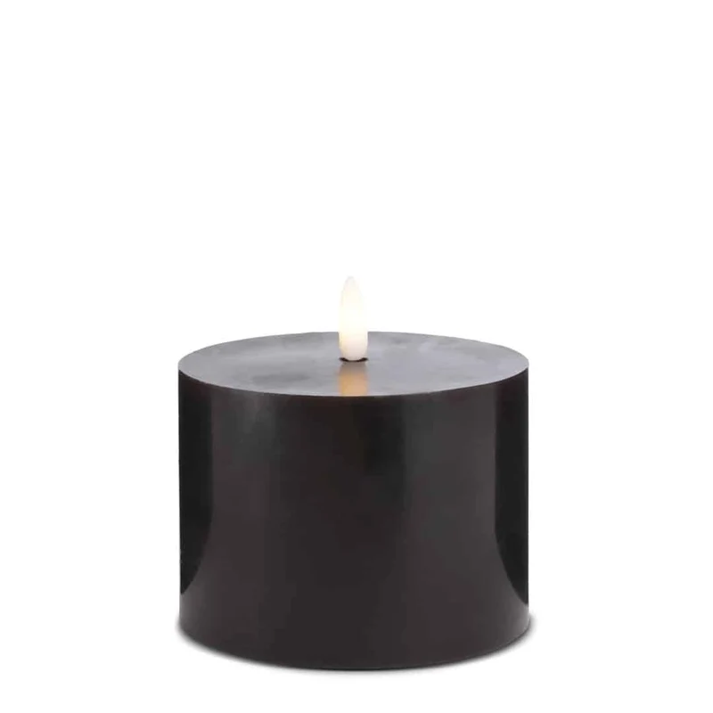 LED-ljus - 1 st. - ø10 x 10 cm - m/3D-låga - (flera färger)