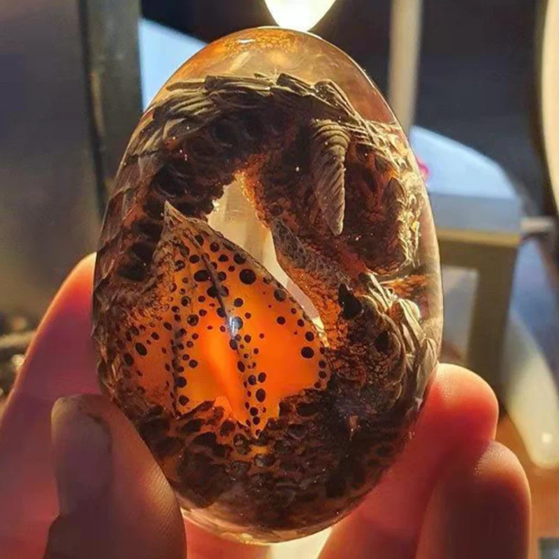 Handgjord Lava Drakägg Souvenir för Fantasy Fans