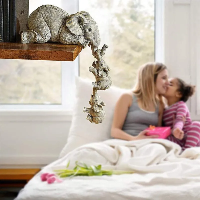 Handmålad Elefant Inredningsdekor – Exotisk Atmosfär