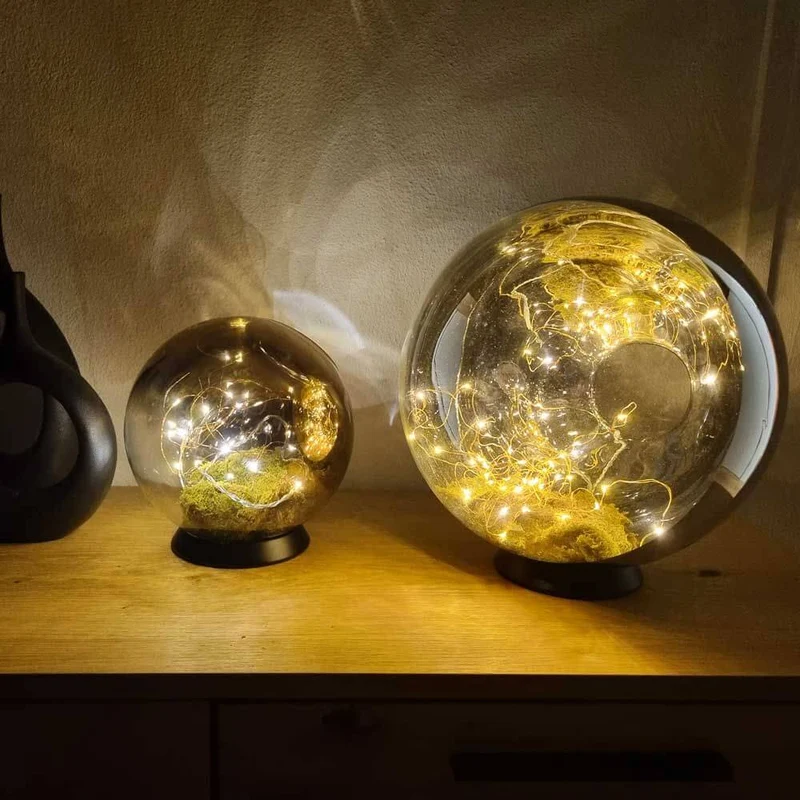 s.luce Orb LED-Dekolampe Glaskugel Ornament