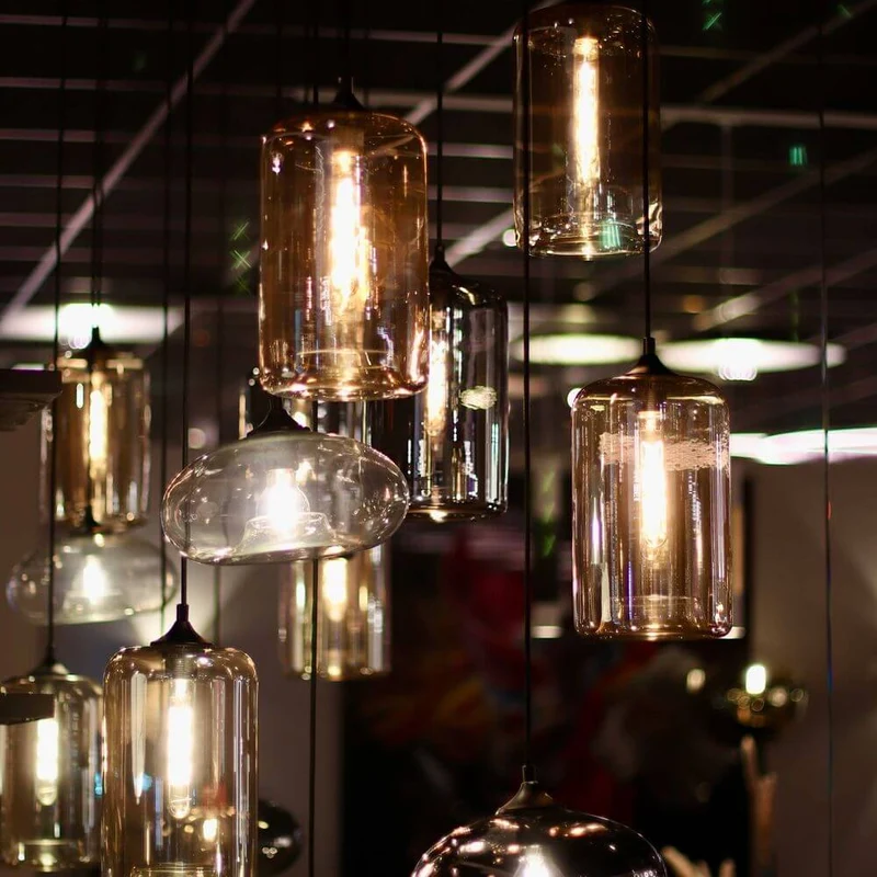 s.luce Cruet Galerie-Pendelleuchte Glas 500cm