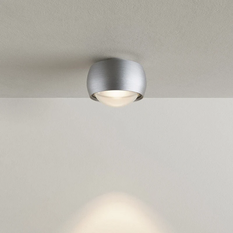s.luce Beam LED Deckenleuchte mit Linse Aufbauspot Ø 8cm