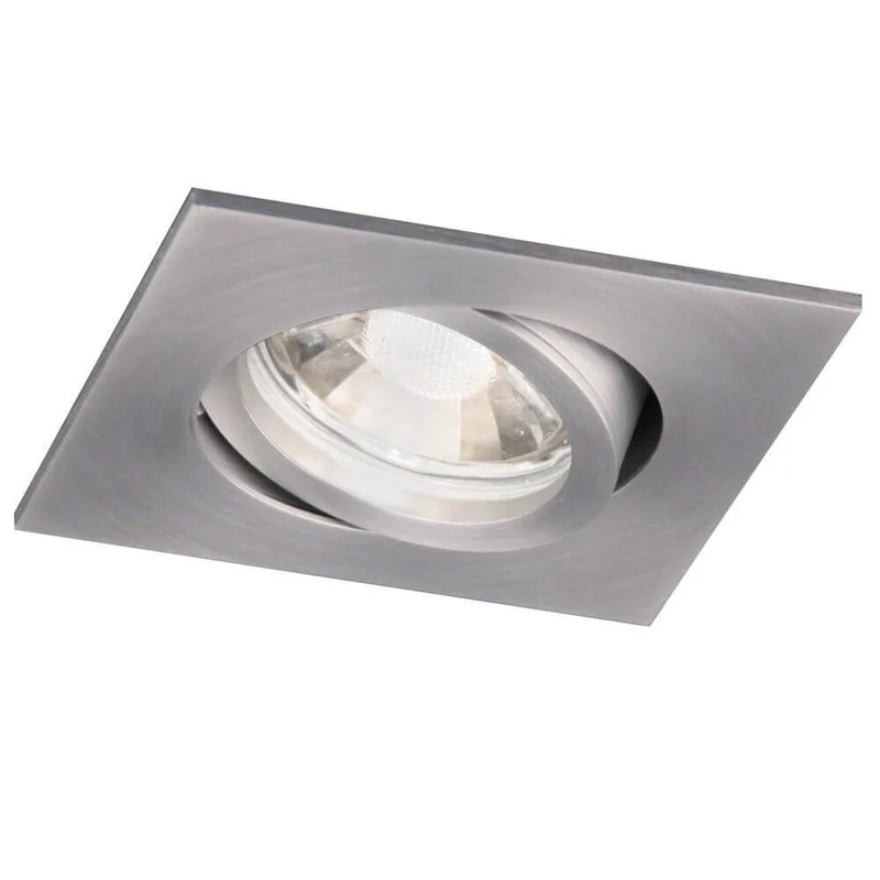 s.luce GU10 Einbaustrahler Prim schwenkbar 230V Alu-Matt