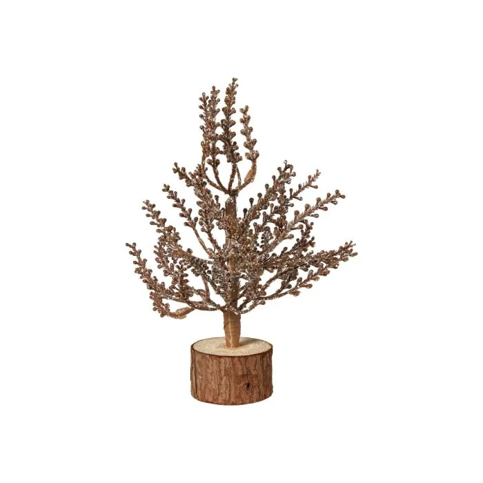 Ljung på träfot 24 cm hög