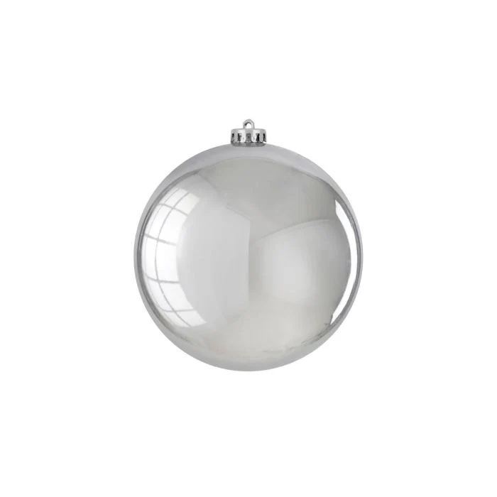 Stor julkula blank silver 15 cm i dia