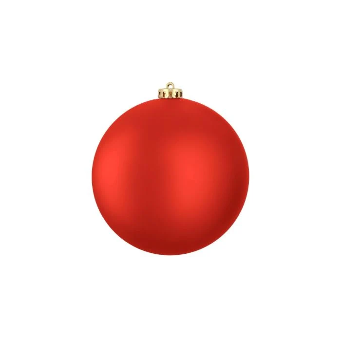 Stor julkula matt röd 15 cm i dia