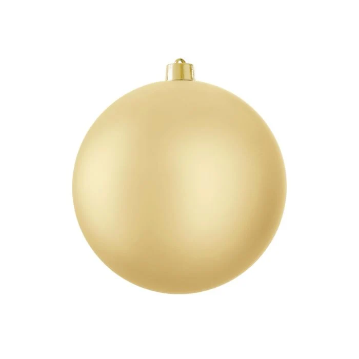 Stor julkula i matt guld 25 cm i dia