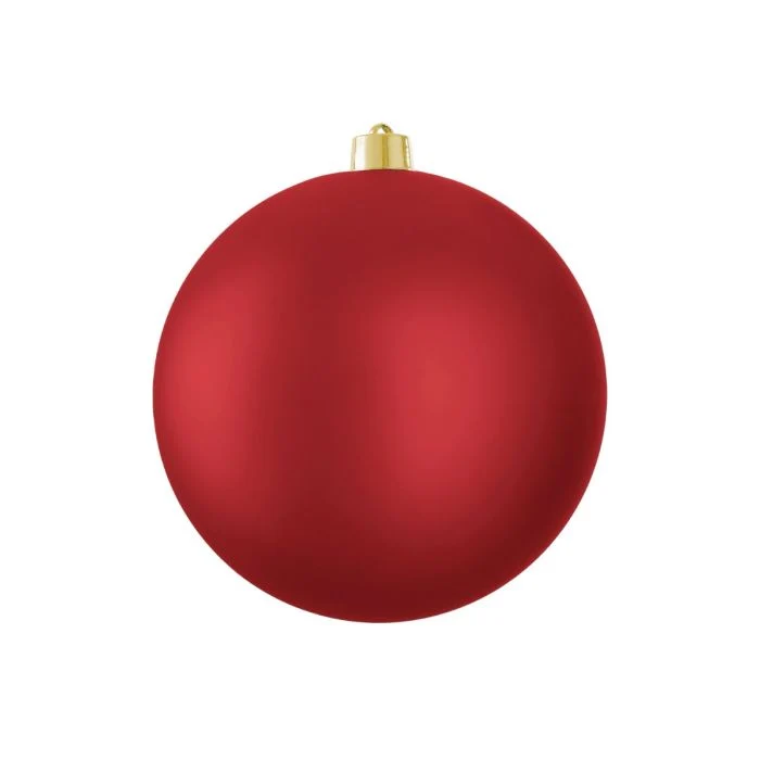 Stor julgranskula matt mörkröd 25 cm i diameter