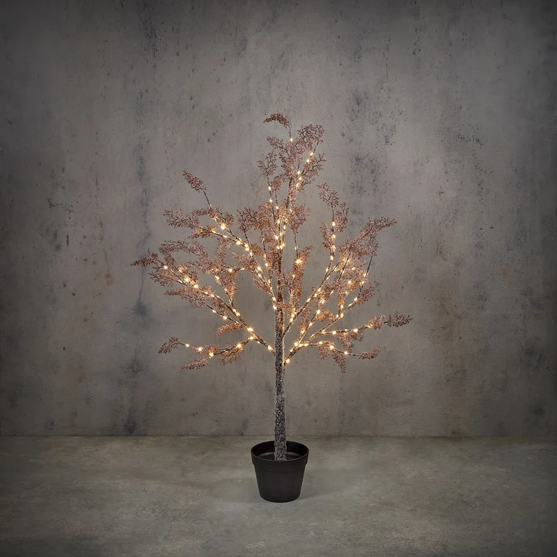 Ljusträd med blomkruka 120 cm högt
