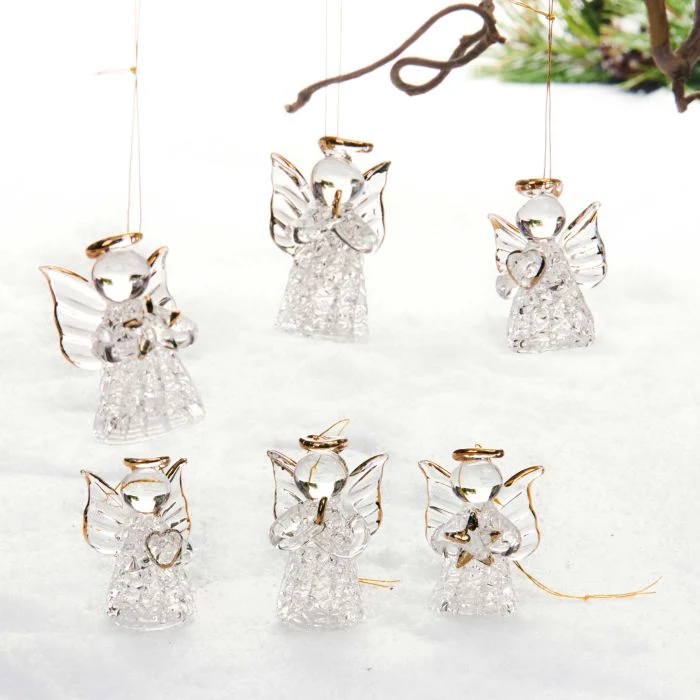 Änglar i glas Guld 6-pack