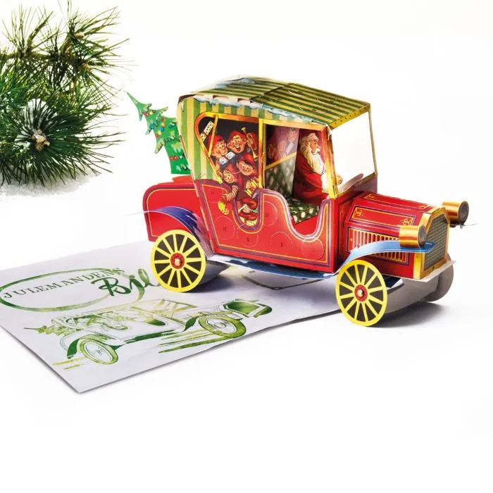 Julkalender Tomtens bil i 3D