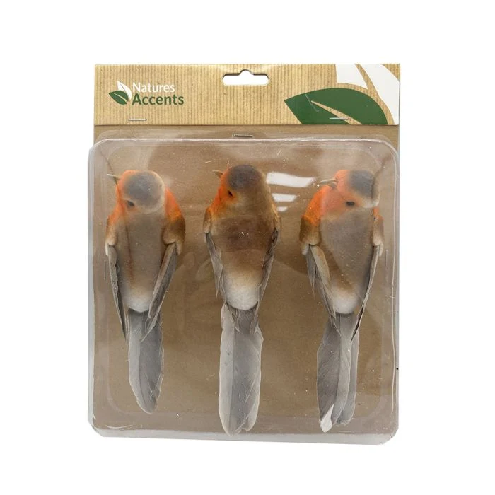 Rödhake med klämma 3-pack