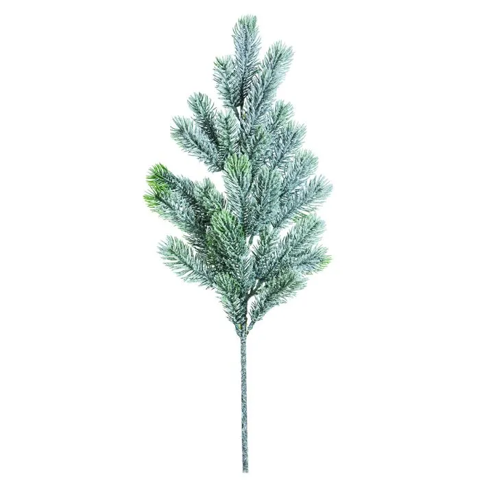 Grangren grön med snö 65 cm lång