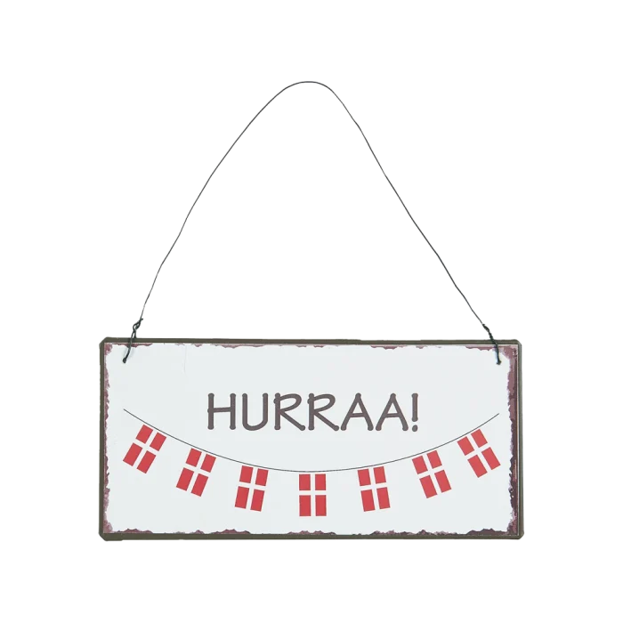 Metallskylt Hurra