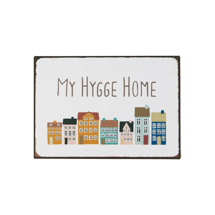 Metallskylt Mitt Hem Hygge