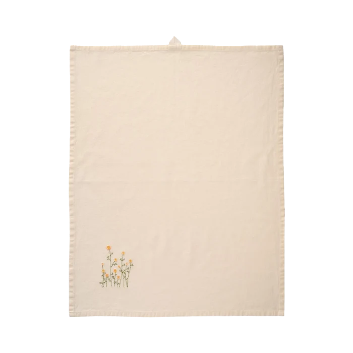Kökshandduk Flora med smörblommor