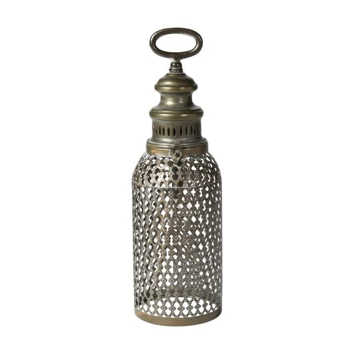 Lykta med lampa 42 cm hög