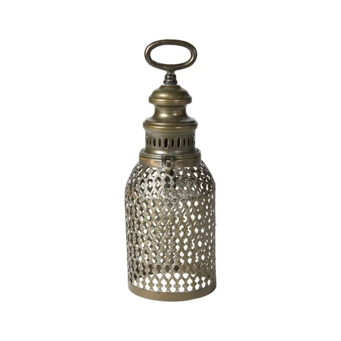 Lykta med lampa 37 cm hög