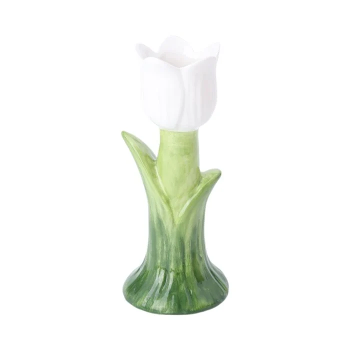 Tulpanvas 17 cm hög vit