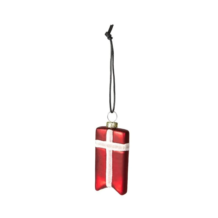Julgranskula Dannebrogsflagga