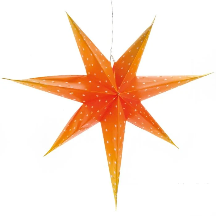 Stjärna orange 100 cm i dia