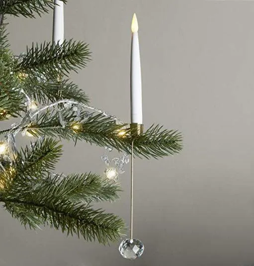 Trådlösa LED Julgransljus 8, 16 eller 24 st. - Passar de flesta Georg Jensen ljushållare m. fl.