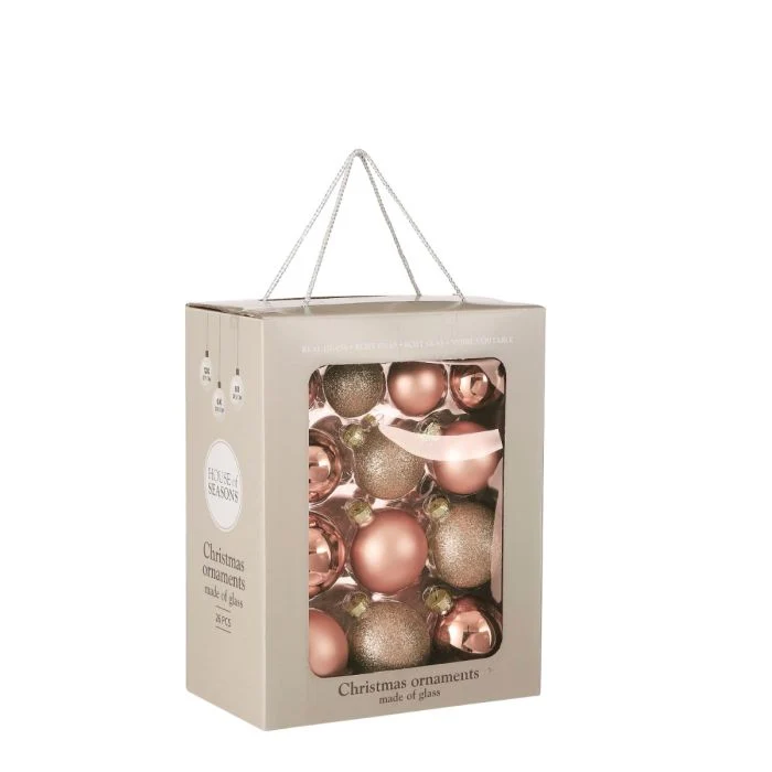 Julgranskulor 26-pack persika