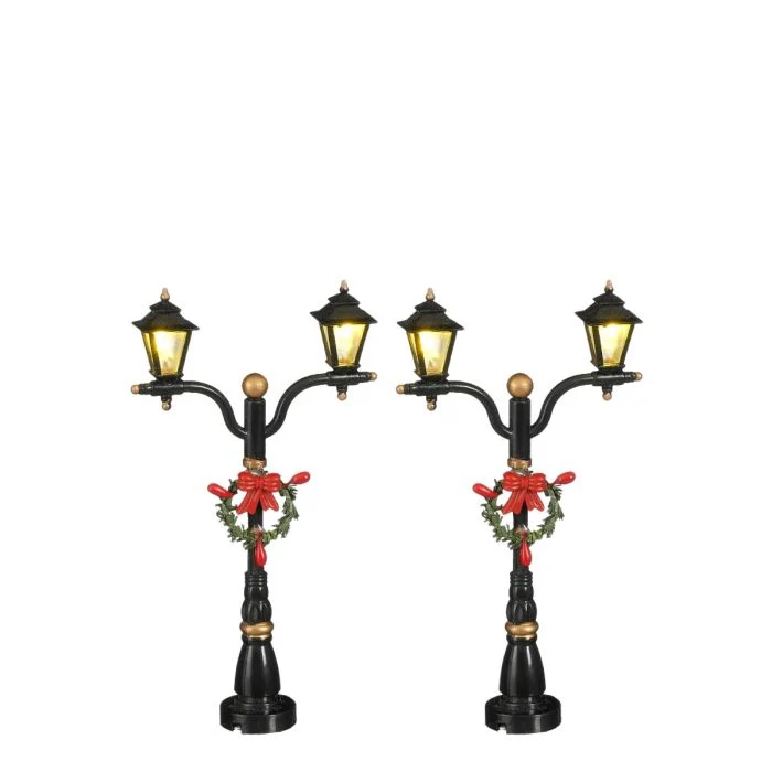 Luville Gatulyktor med julkransar 2-pack