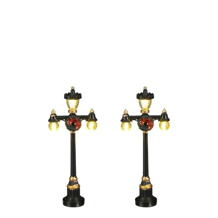 Luville Gatubelysning med krans 2-pack