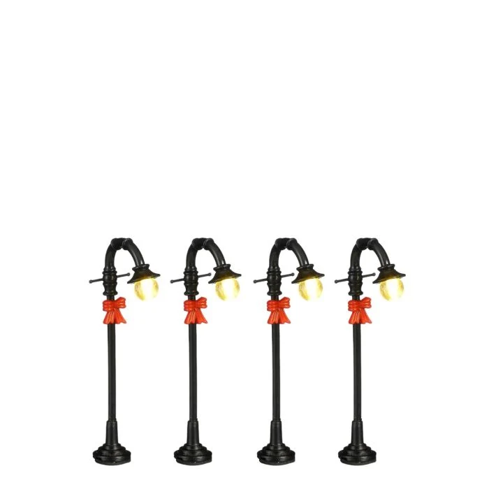 Luville Gatubelysning med rosett 4-pack