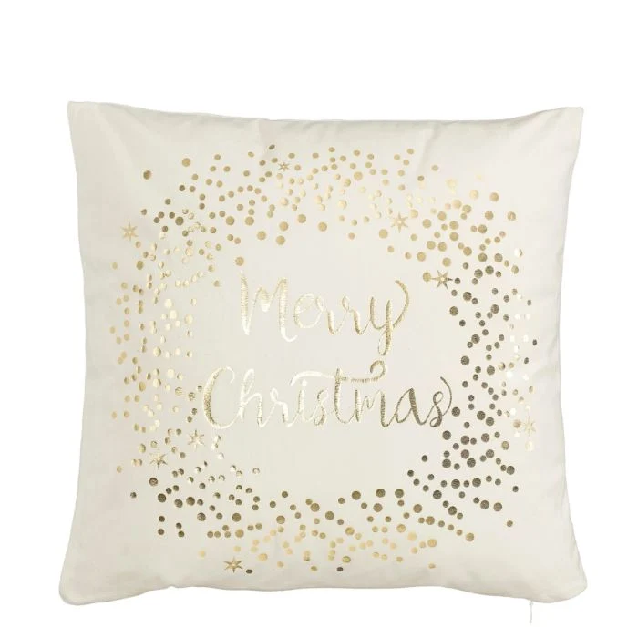 Kudde Merry Christmas vit