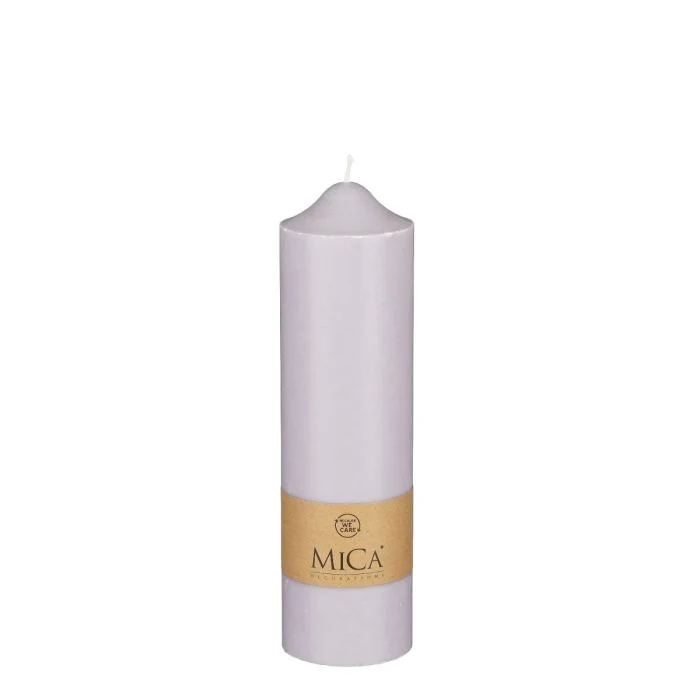 Blockljus 25 cm högt lila