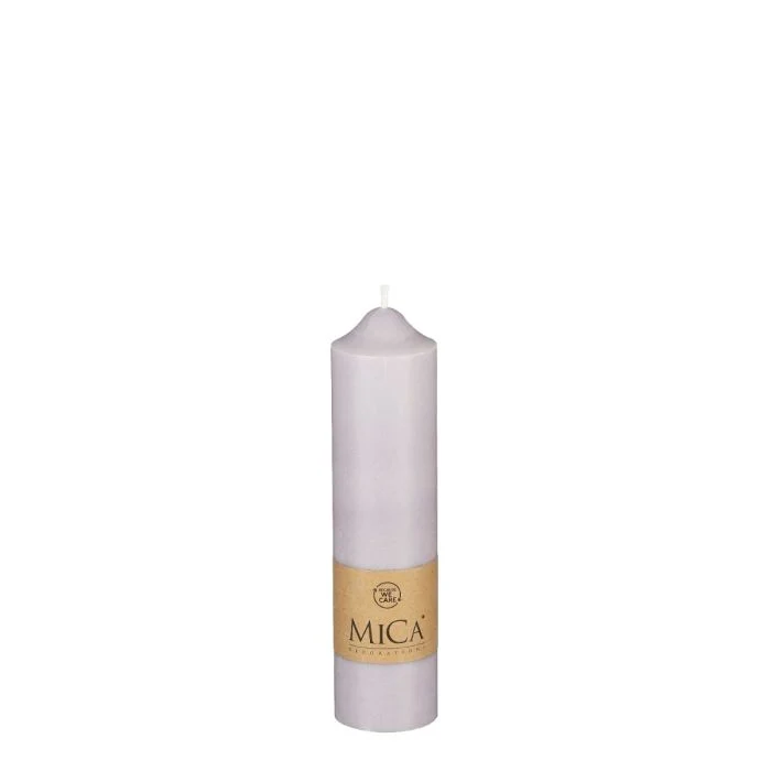 Blockljus 20 cm högt lila