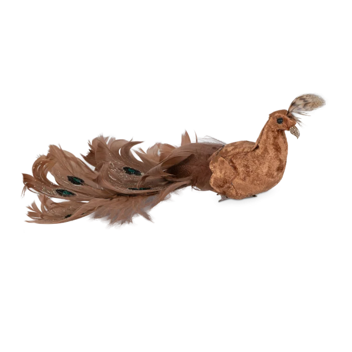 Påfågel guldfärgad