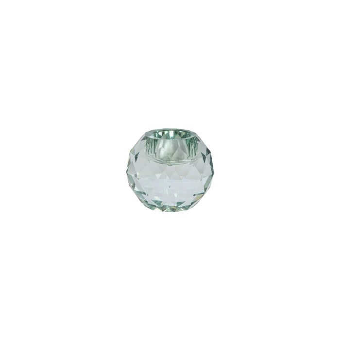 Ljusstake diamant aqua 5 cm hög