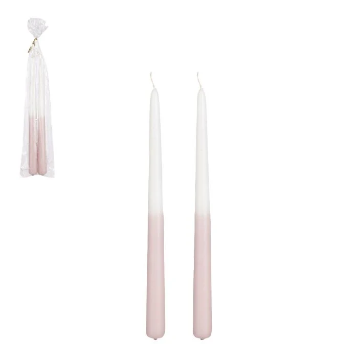 Tvåfärgad ljuslila/vit 2-pack