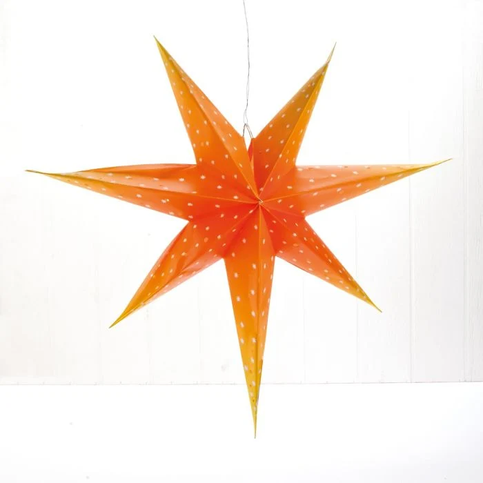 Stjärna orange 40 cm i dia