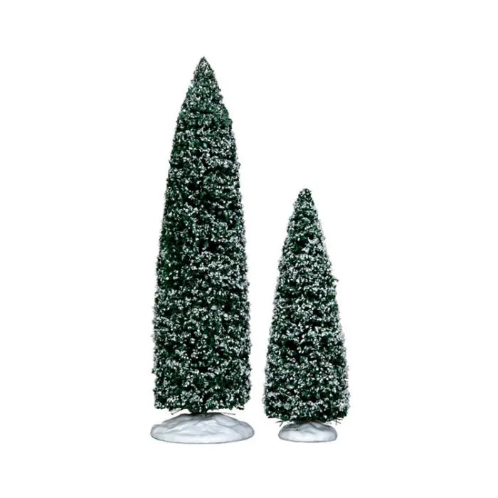 Lemax Snowy Juniper Tree Stor & Mellanstor Set