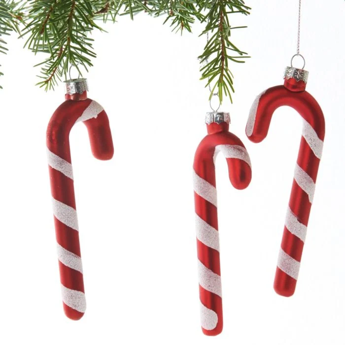 Julgranskulor Godisrör 3-pack