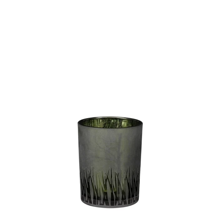 Amada värmeljushållare grön 12,5 cm hög