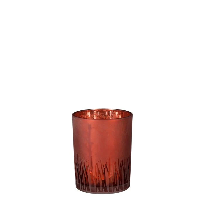 Amada värmeljushållare orange 12,5 cm hög